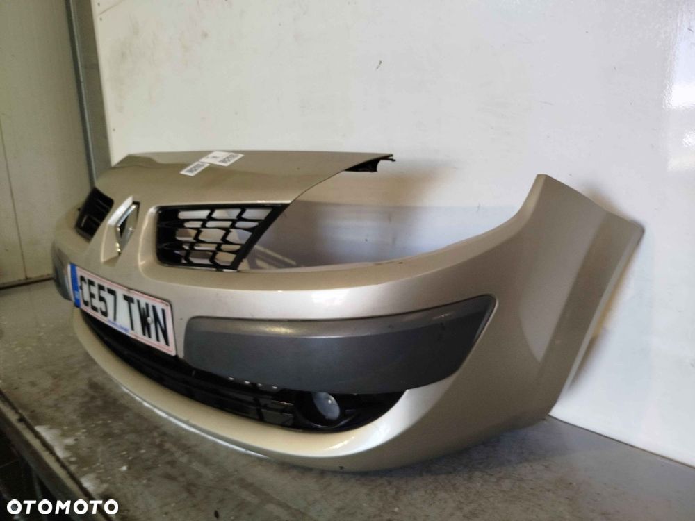 + ZDERZAK PRZÓD PRZEDNI RENAULT SCENIC 2 II LIFT FL TED11 ZŁOTY PIASKOWY HALOGENY - 2