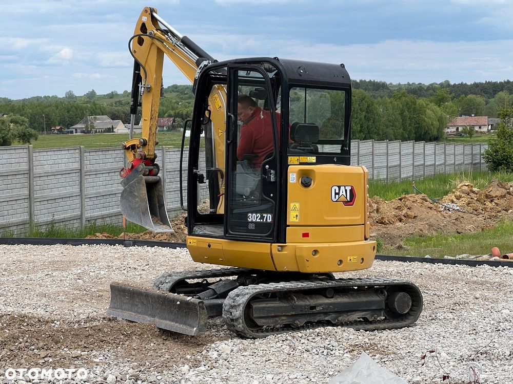Caterpillar MINIKOPARKA CAT 302,7 gąsienicowa 2x łyżka Grabie WIERTNICA widły 303,5 Catepillar 305 koparka 3 5 tony sprowadzona 1 właściciel po serwisie BOBCAT SANNY YANMAR JCB KUBOTA mini koparka - 2