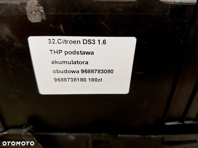 citroen ds3 1.6 thp podstawa akumulatora obudowa - 2