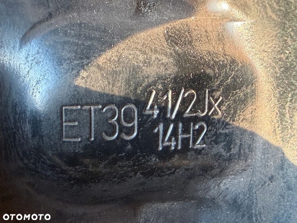 2szt Felgi koła stalowe opony zimowe 4x100 4,5Jx14 ET39 155/65R14 - 17