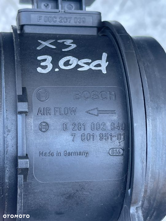 Przepływomierz Bmw e83 x3 3.0d e60 535d e90 335d 0281002849 - 2