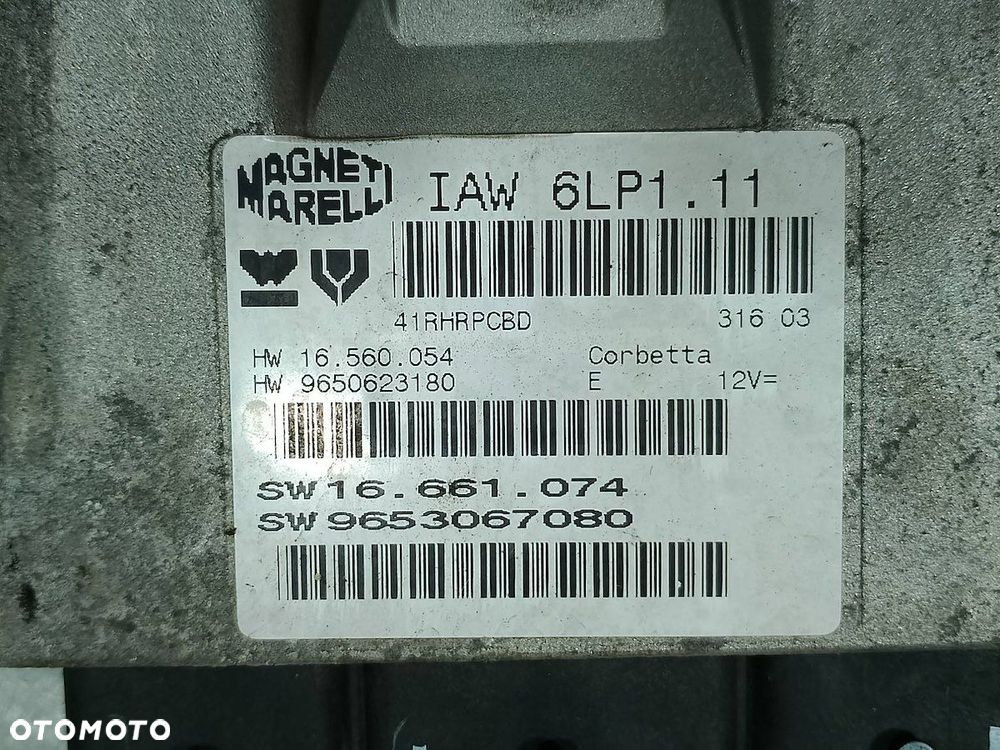 KOMPUTER, STEROWNIK CITROEN XSARA PICASSO 9653067080 16560054 16661074 2.0 - 3