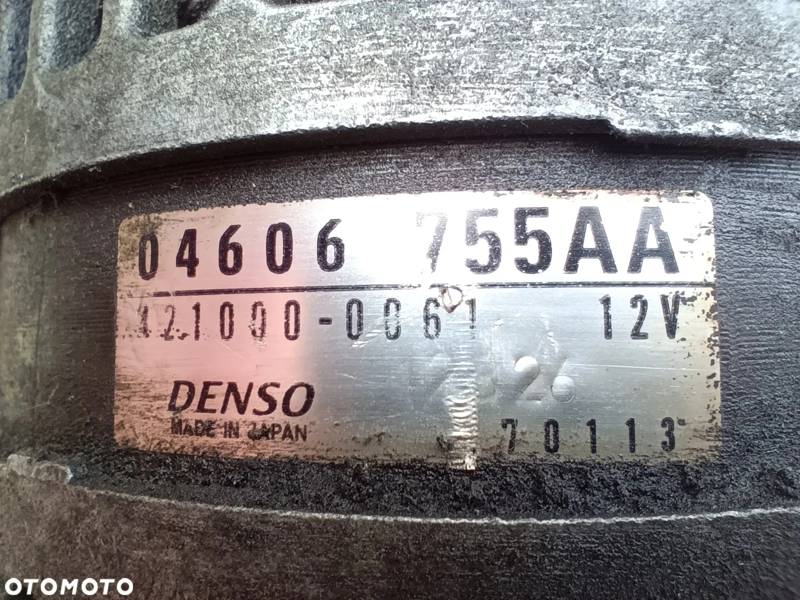 Chrysler Sebring 2 II 2.7 v6 benzyna - Alternator Denso 04606 755AA 421000 0061 - 2