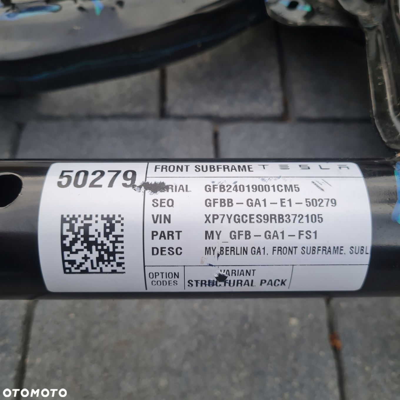 TESLA MODEL 3 MODEL Y wózek kołyska belka zawieszenia przód 1044532-00-B - 4