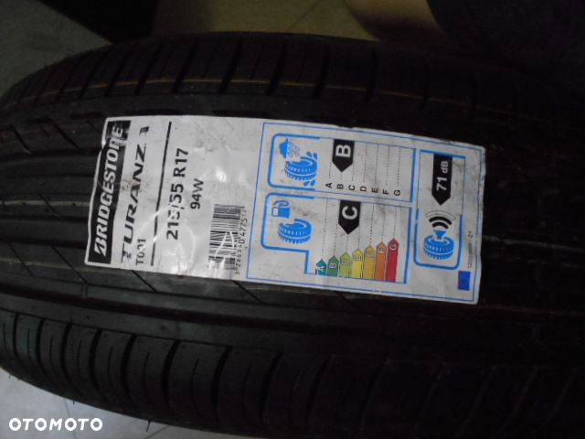 Opona pojedyńcza 215/55r17 bridgestone turanza t001 nowa 8,1mm lato 4913 - 2