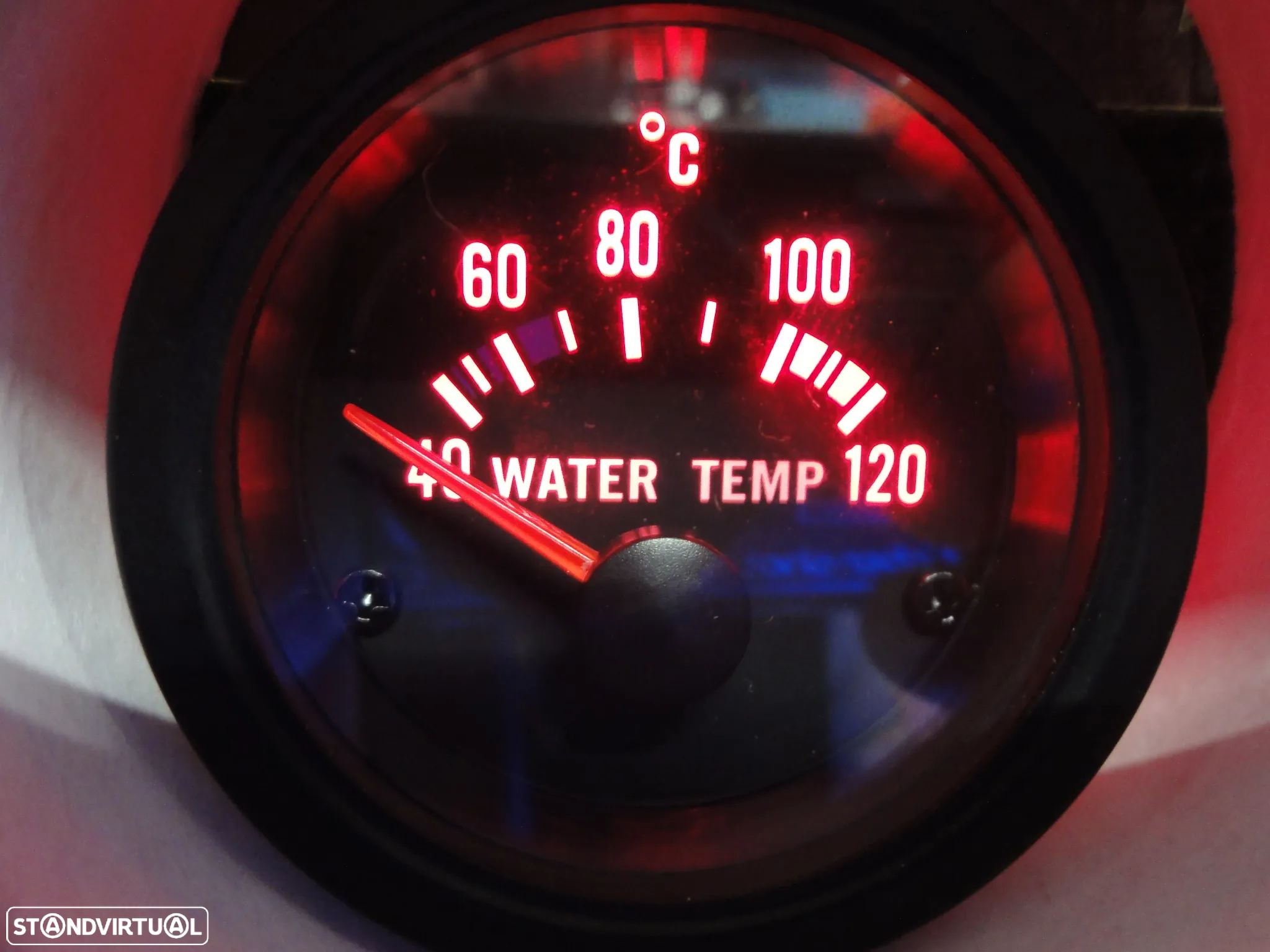 Manómetro fundo preto estilo VDO / Od school disponível em Amperímetro, pressão do turbo, pressão do oleo, temperatura do oleo, temperatura da água, voltagem, vacuo - 35