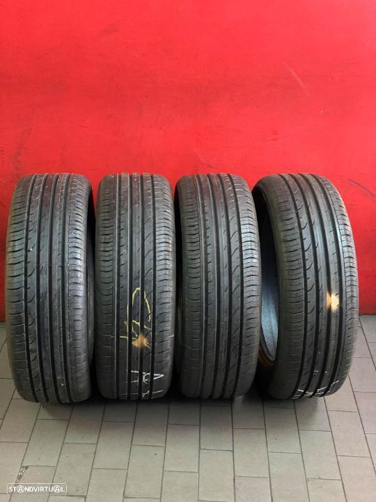 4 Pneus 215/55/18 continental com mais de 95% de piso - 1