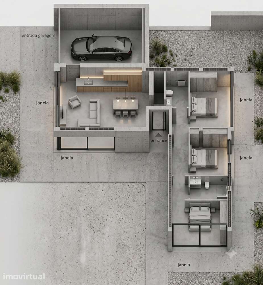 Moradia pré-fabricadas em betão armado á vista, melhor preço/qualidade - Grande imagem: 4/4