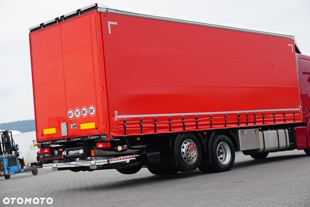 Scania P 280 / ACC / E 6 / FIRANKA + WINDA / 20 PALET / DŁ. 8,2 M / OŚ SKRĘTNA - 36