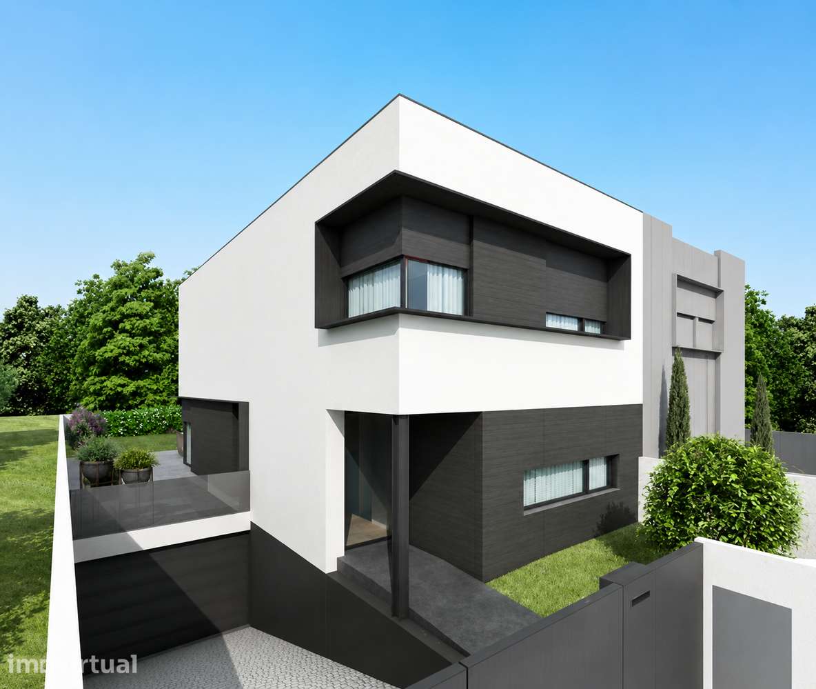 Moradia T3 geminada com jardim e terraço