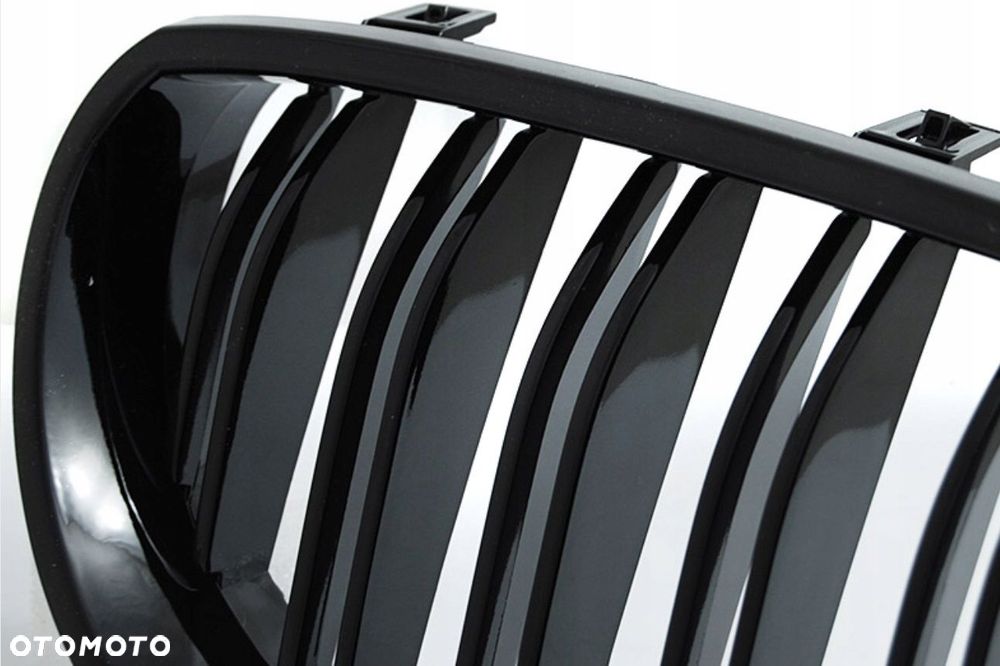 atrapa grill nerki kratki kpl black glossy tuning bmw 5 e60 e61 2004-2010 - 3