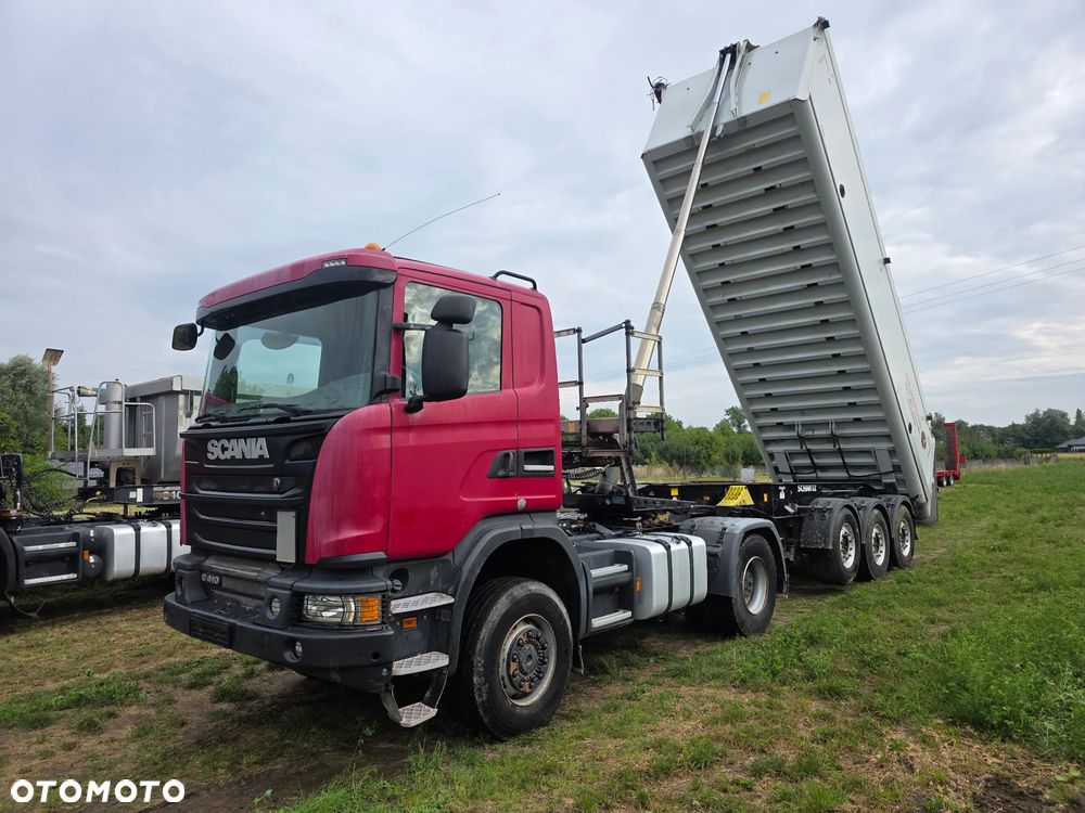 Scania G 410 4x4 + Schmitz 26m3 Alu z Niemiec