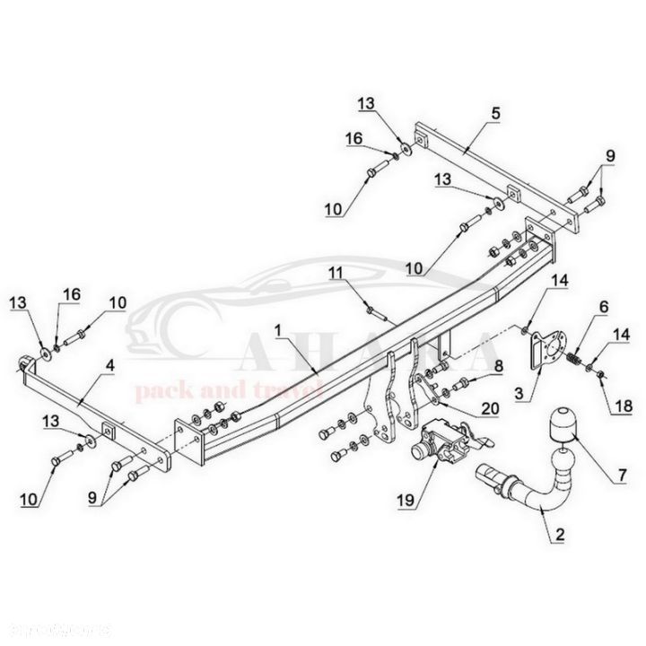 Hak Holowniczy Automat Do Renault Scenic Iii 2009-2016 - 3
