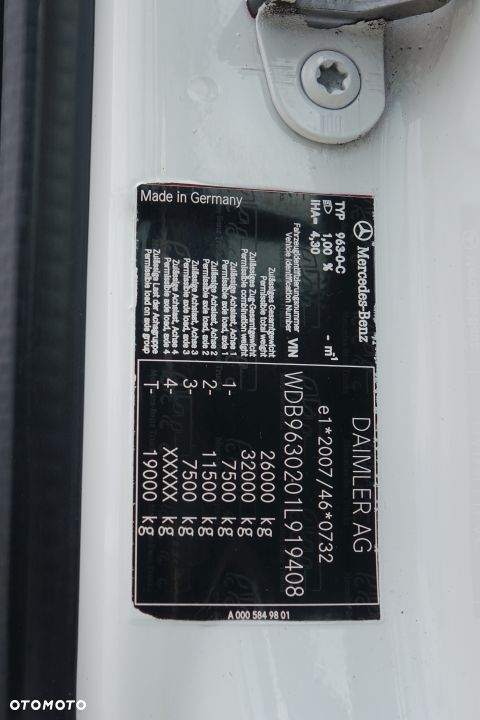 Mercedes-Benz ANTOS / 320 KM / 6x2 / FURGON / KONTENER / AUTOMAT / EURO 6 / OŚ PODNOSZONA - SKRĘTNA /  WINDA ZAŁADUNKOWA / - 34