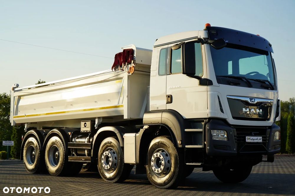 MAN TGS 35.420 / 8X4 / WYWROTKA 2 STR. / HYDROBURTA / BORDMATIC / AUTOMAT - 12