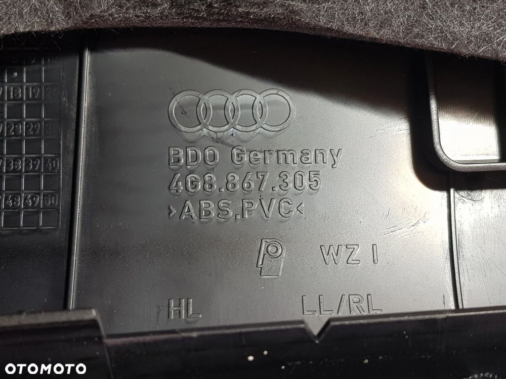 Tapicerka Boczek drzwi Ambiente Lewy Tył Audi A7 4G 4G8867305 - 9