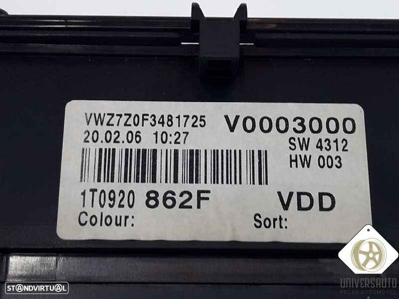 QUADRANTE VOLKSWAGEN CADDY III BREAK FAMILIAR 2006 - 3