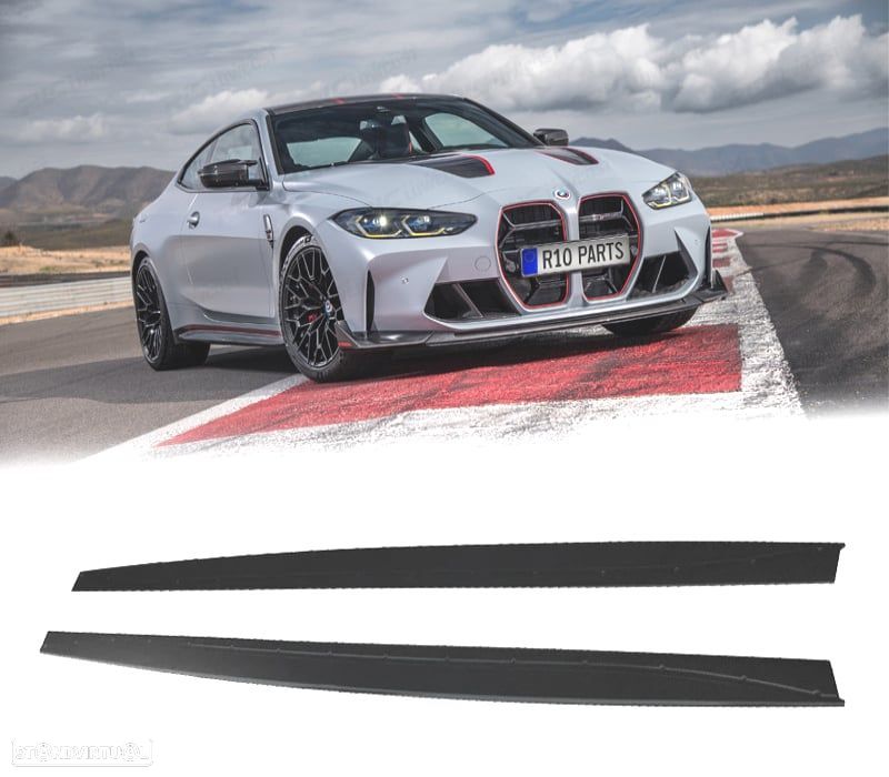 EXTENSÕES EMBALADEIRAS BMW F80 F82 F83 LOOK M PERFORMANCE PRETO BRILHANTE - 1