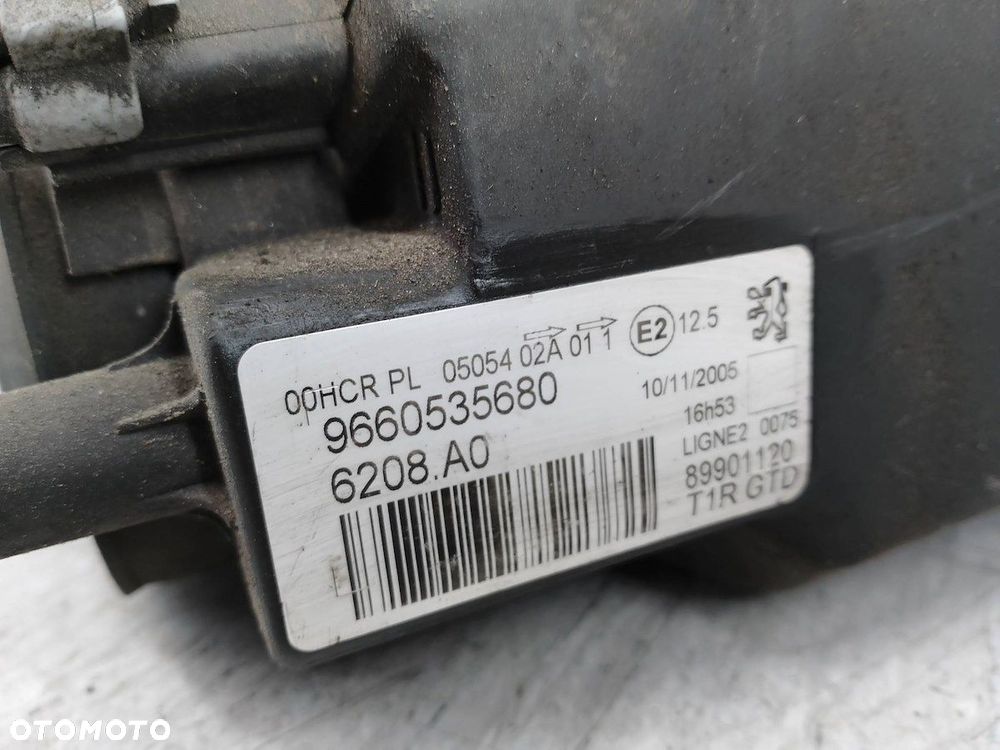 LAMPA PRZÓD LEWA PEUGEOT 206 9660535680   89901120 - 3