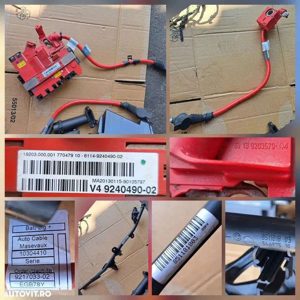 Stop dr sp droser ECU parcare modul AHM calc servotronic oglinda camera surround view tipsuri amplificator difuzor cu incinta tweeter boxe borna plus cablaj pdc bmw - 8