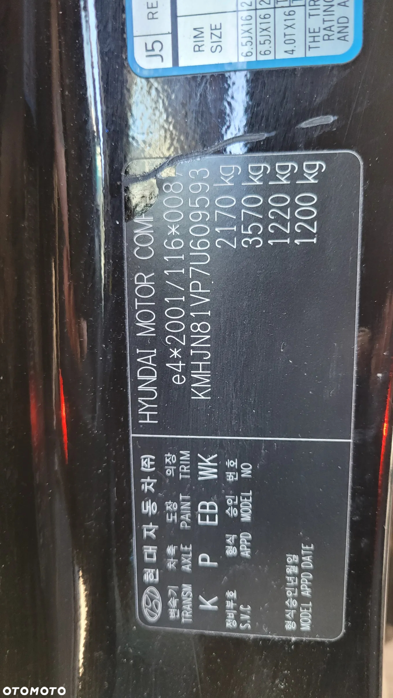 ZDERZAK PRZÓD, TYŁ, MASKA HYUNDAI TUCSON KOD KOLORU EB - 4