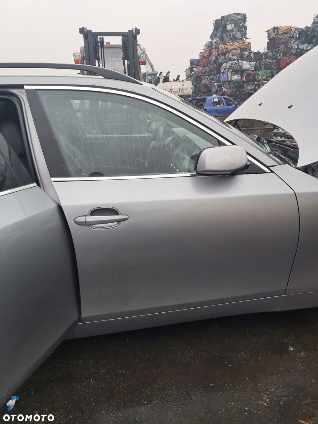 BMW 5 E60 E61 Drzwi prawy przód A08/7 SILBERGRAU METALLIC - 1
