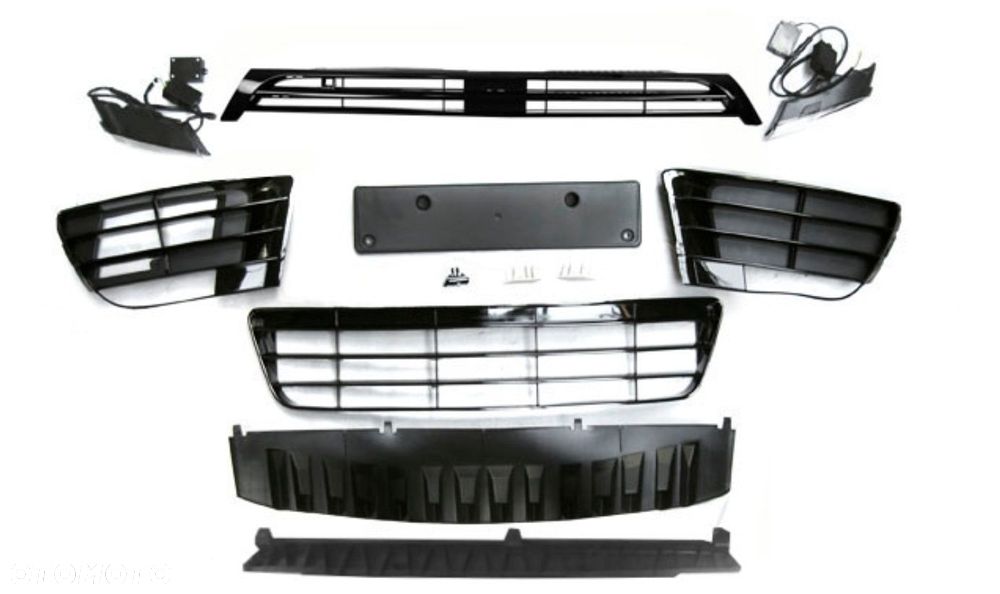 Zderzak Przedni kompletny Grill Kratki Ledy VW Scirocco 1k8 2008-14 - 4