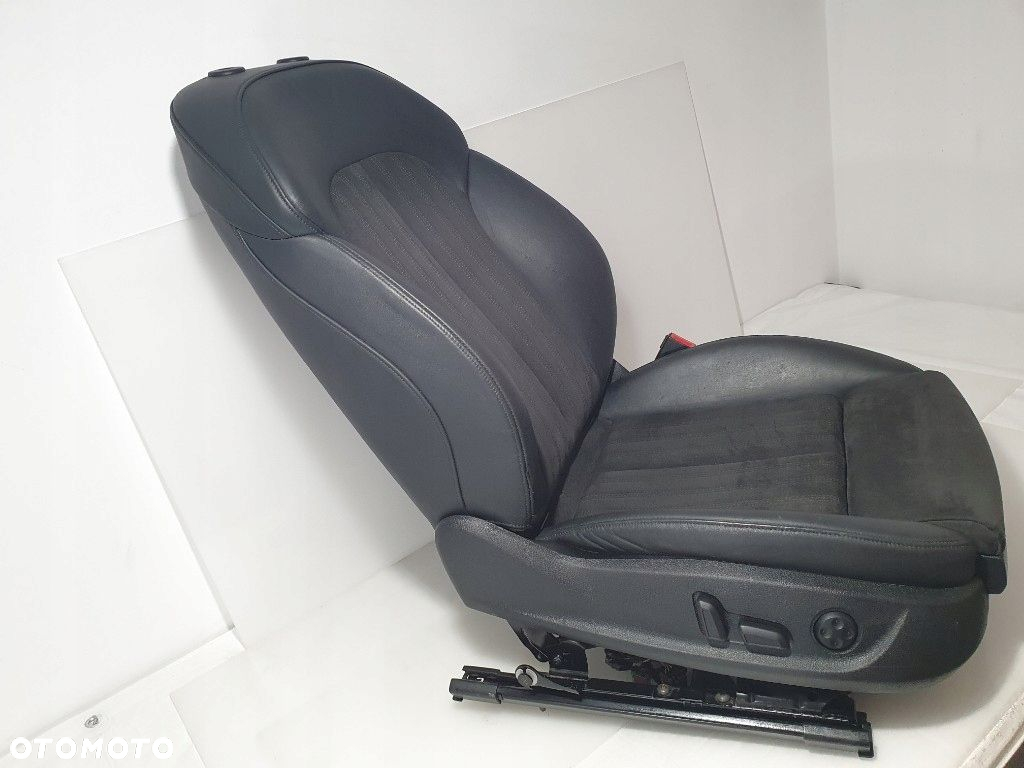 AUDI A6 C7 4G 2015r FOTEL PASAŻERA SKÓRA ALCANTARA GRZANY ELEKTRYCZNY IDEAŁ - 4