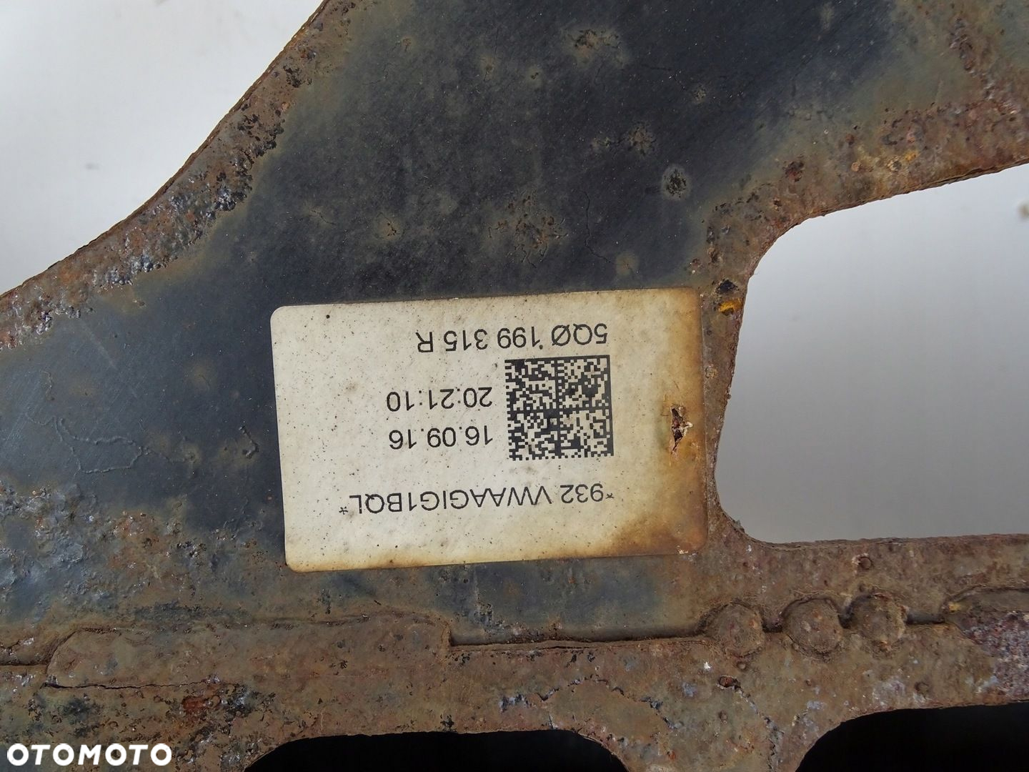 KOŁYSKA WÓZEK SANKI SILNIKA PRZÓD PRZEDNIE VW GOLF VII 1.4 TSI 5Q0199315R - 6