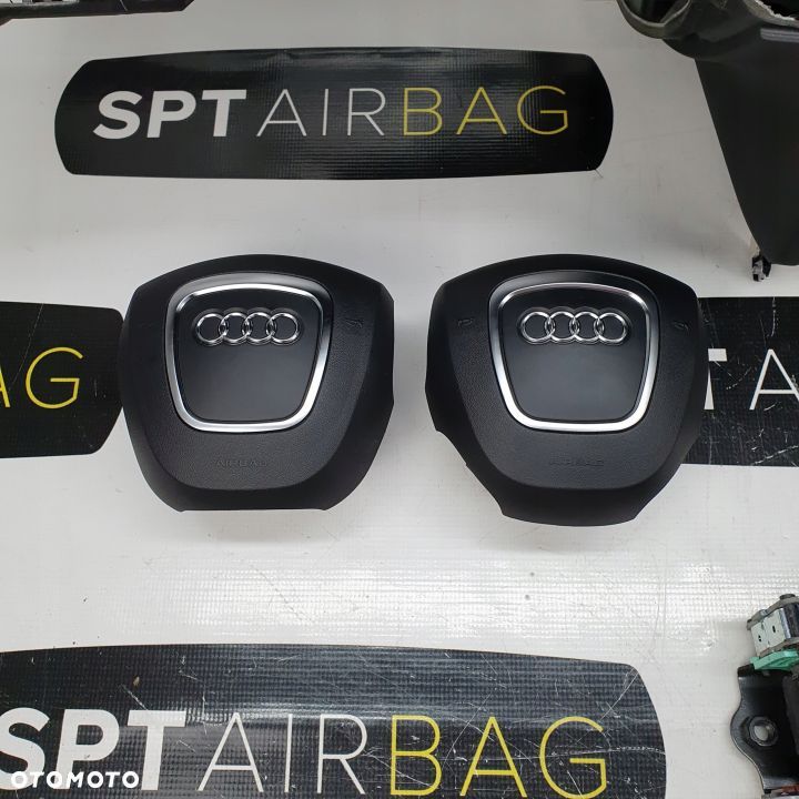 AUDI A5 8T0 DESKA ROZDZIELCZA KONSOLA KOKPIT PULPIT PODUSZKI AIRBAG AIR BAG PASY KIT SET - 6