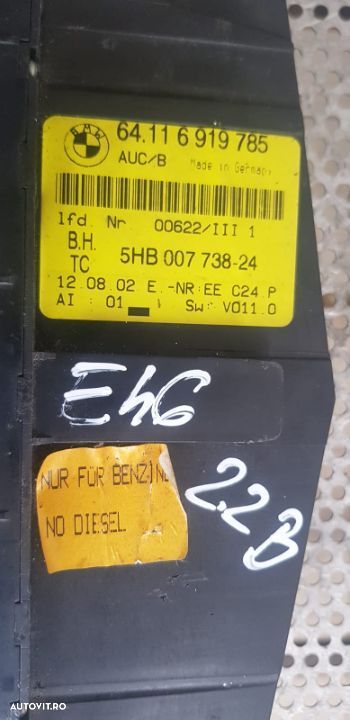Panou Modul Climatronic BMW E46 Livram Oriunde In Tara - 6
