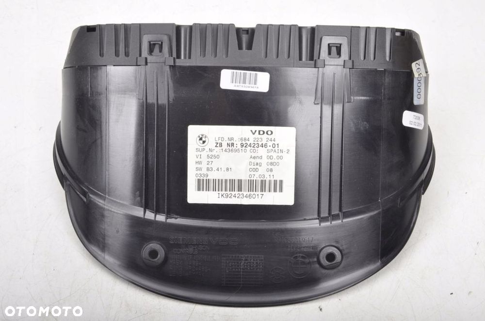 BMW E90 E91 LIFT 2.0 D LICZNIK ZEGARY 9242346 EU - 6