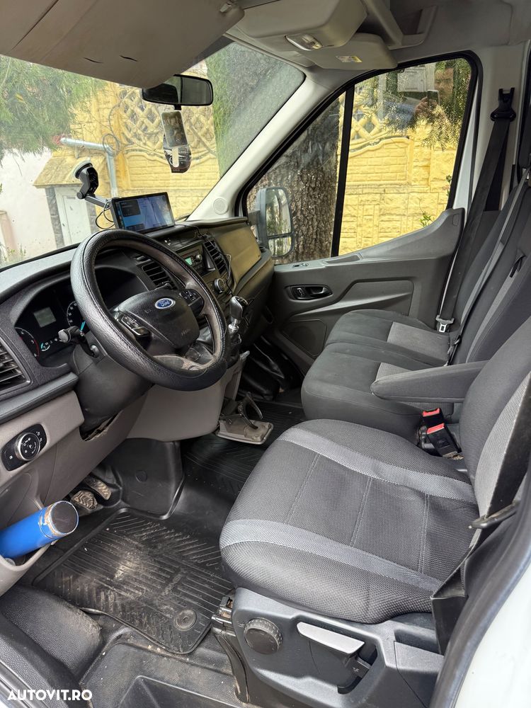 Ford Transit an 2020 L3 Unic Proprietar Dokka 7 locuri punte dubla bena camioneta basculabila NU Mercedes VW IVECO 35c Peugeot 131cai Carte Service Fără probleme - 5
