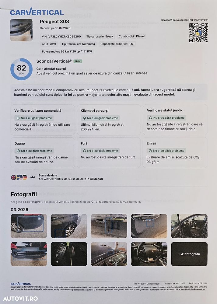PEUGEOT 308 2019 — imagine 4