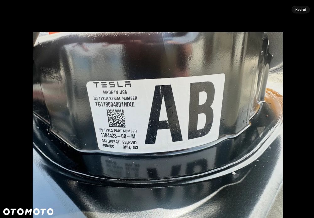 BATERIA AKUMULATOR TESLA MODEL 3/Y 1104423-00-M AWD 78.8KWH. - 2
