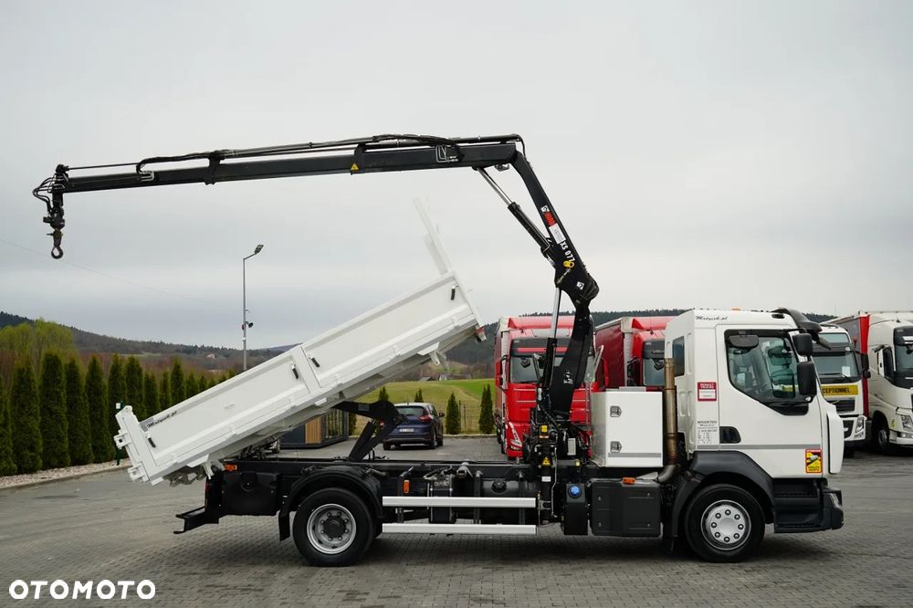 Renault D12  / WYWROTKA 3 STRONNA / HYDROBURTA / HDS HIAB 077 BS2  / ROTATOR / PILOT / EURO 6 - 6
