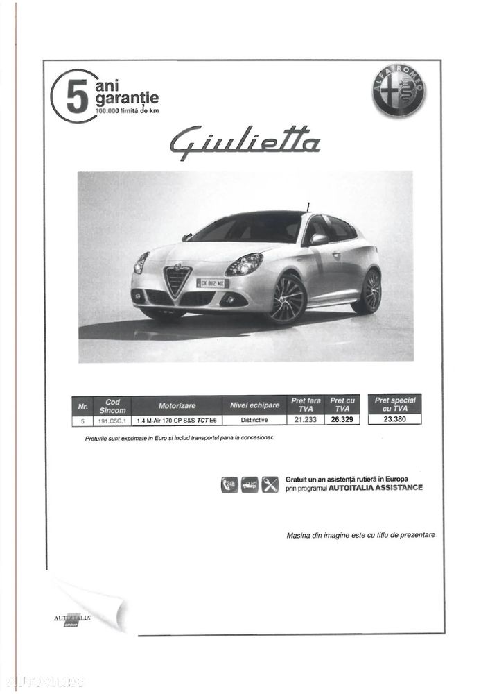 Alfa Romeo Giulietta 1.4 M-Air TCT Distinctive - 15
