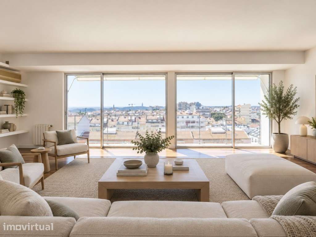 T3 com vista e garagem na zona das Amoreiras! - Grande imagem: 2/39