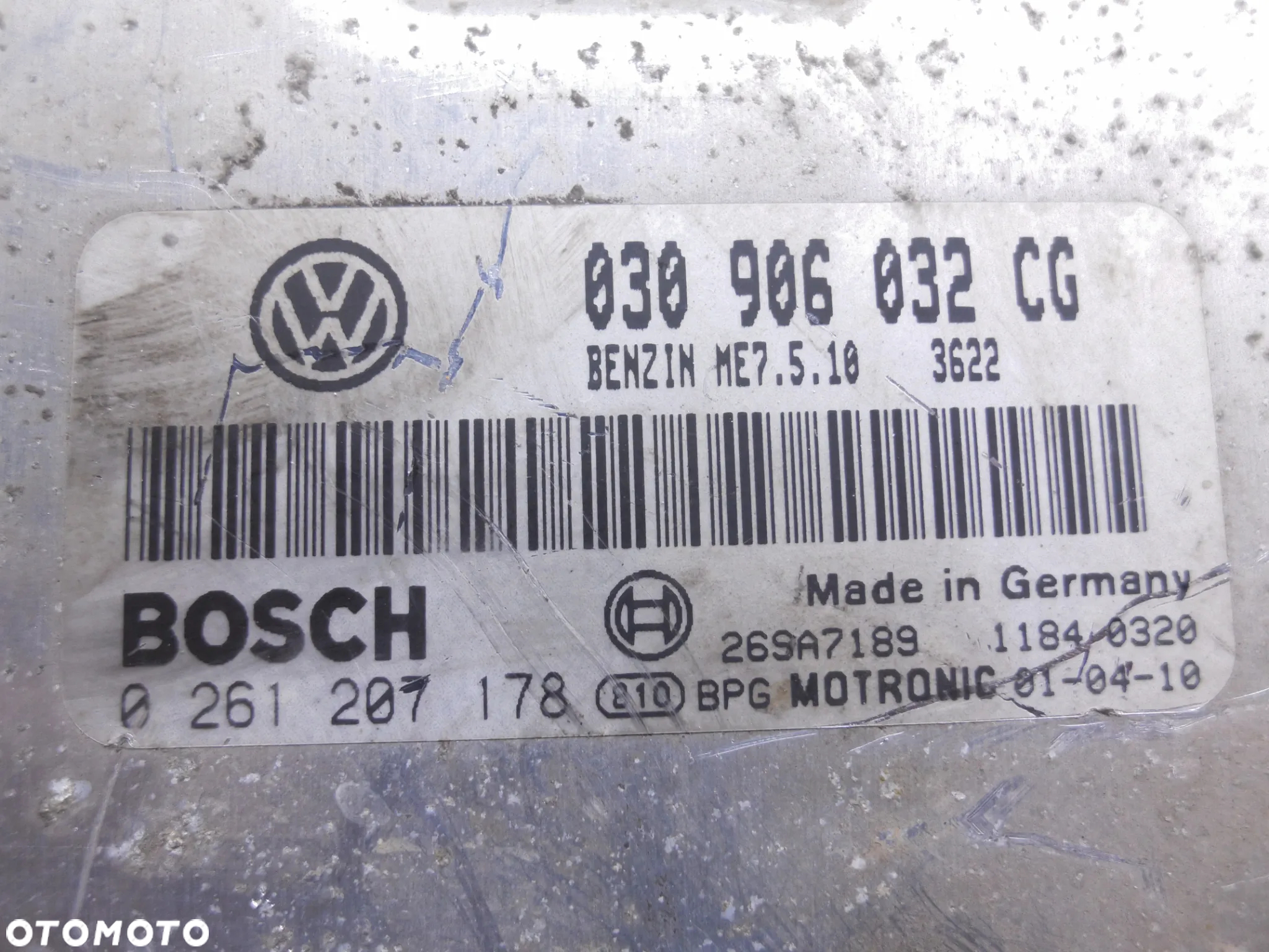 KOMPUTER SILNIKA VW POLO III 1.4 MPI 030906032CG  0261207178 - 2
