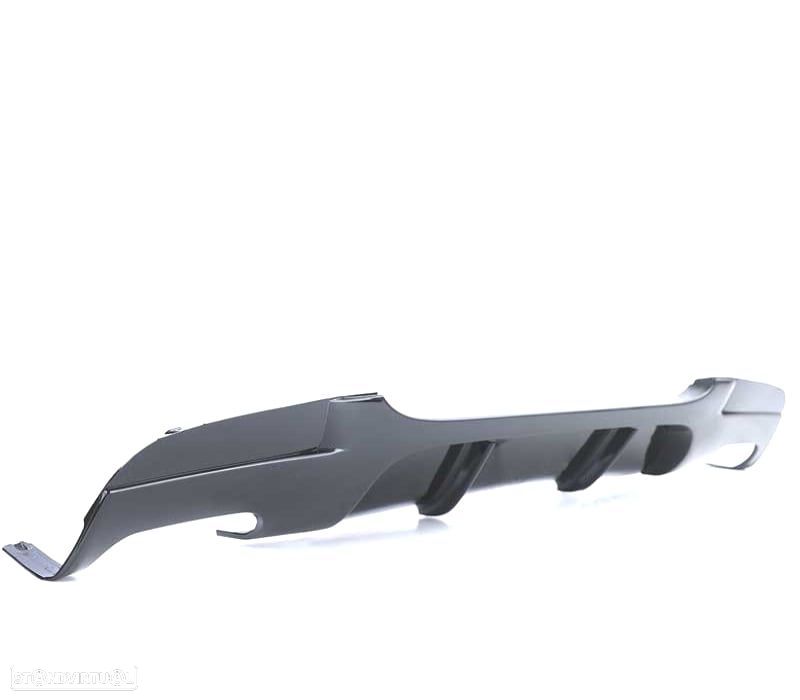 DIFUSOR BMW E90 E91 LOOK M PERFORMANCE PRETO BRILHANTE SAÍDA DUPLA - 2