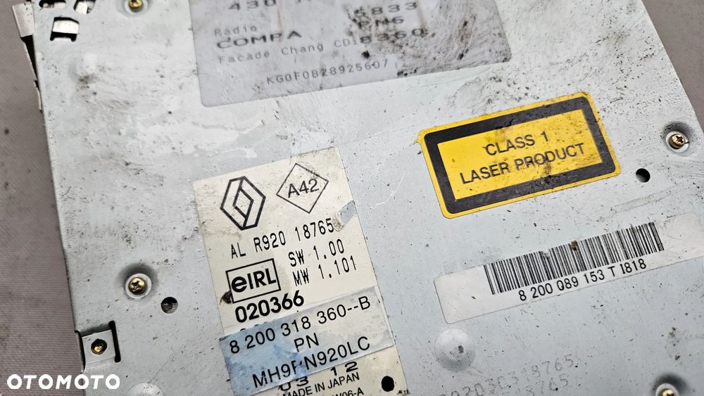 Radio radioodtwarzacz Cabasse Renault Laguna II 8200318360 - 4