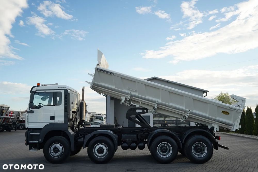 MAN TGA 35.480 / 8x6 / WYWROTKA 2 STRONNA / HYDROBURTA / MEILLER KIPPER / MANUAL / KAMERA - 4