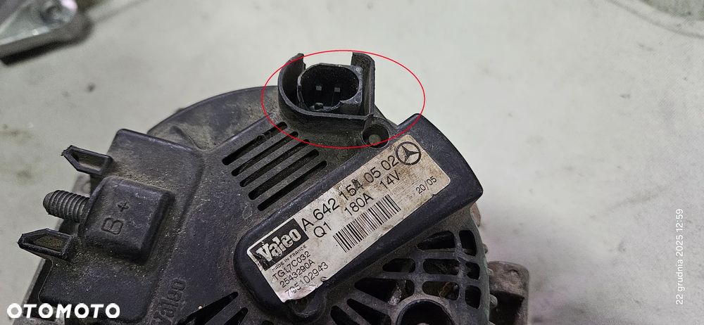 Alternator Mercedes ML W164 3,0 cdi 180A A6421540502 - 5