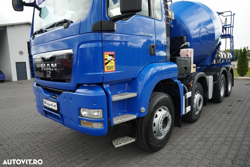 MAN TGS 35.400 / 8x4 / BETONIERĂ / IMER / BETONIERĂ 9 M3 / - 11