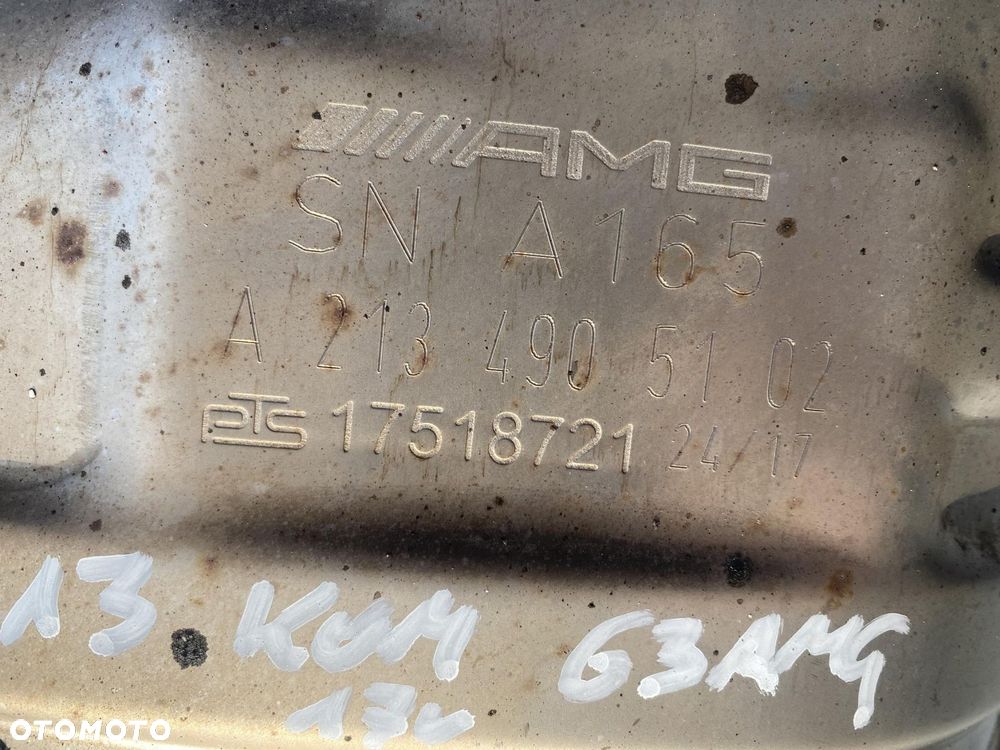 MERCEDES E W213 63 AMG KOMBI WYDECH TŁUMIK RURA KLAPA / ORYGINAŁ - 3