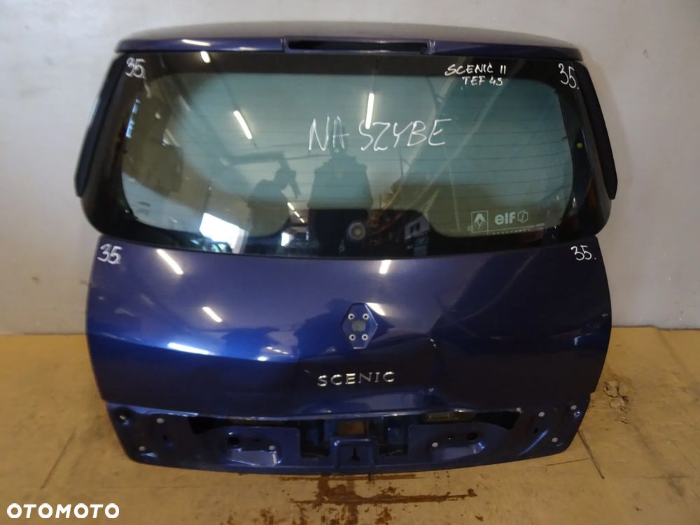SZYBA KLAPY TYŁ TYLNA BAGAŻNIKA RENAULT SCENIC II LAK:TEF43 NR35 - 1