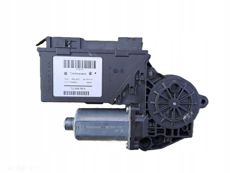VW TOUAREG 7L LIFT 07-10R SILNICZEK PODNOSZENIA SZYBY LEWY PRZÓD 7L0959793A - 1