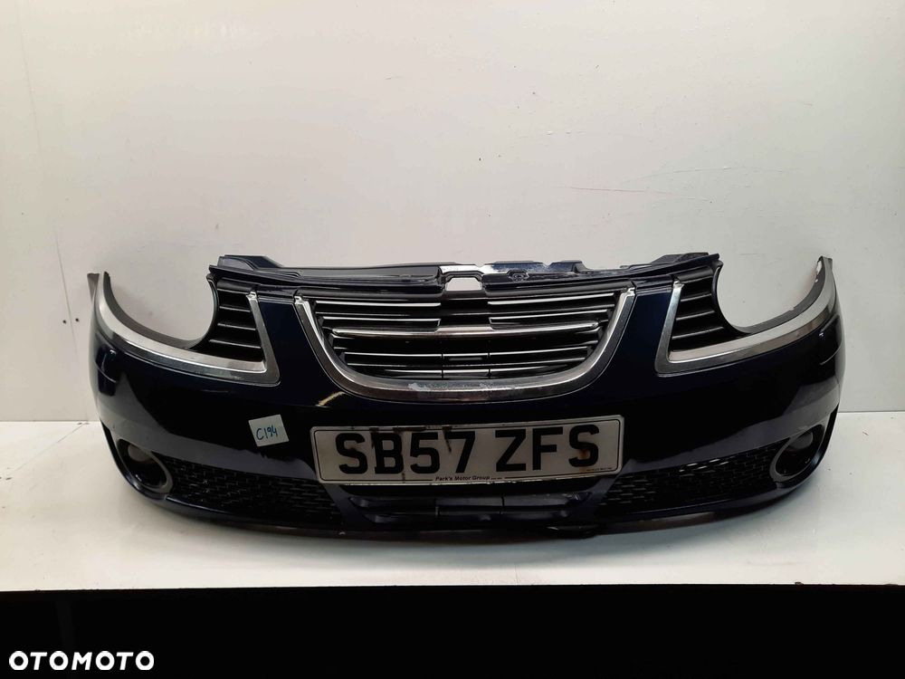 ^ ZDERZAK PRZÓD PRZEDNI DO SAAB 9-5 95 DRUGI LIFT 2 FL GRANAT GRANATOWY SPRYSKIWACZE LAMP XENON HALOGENY - 1