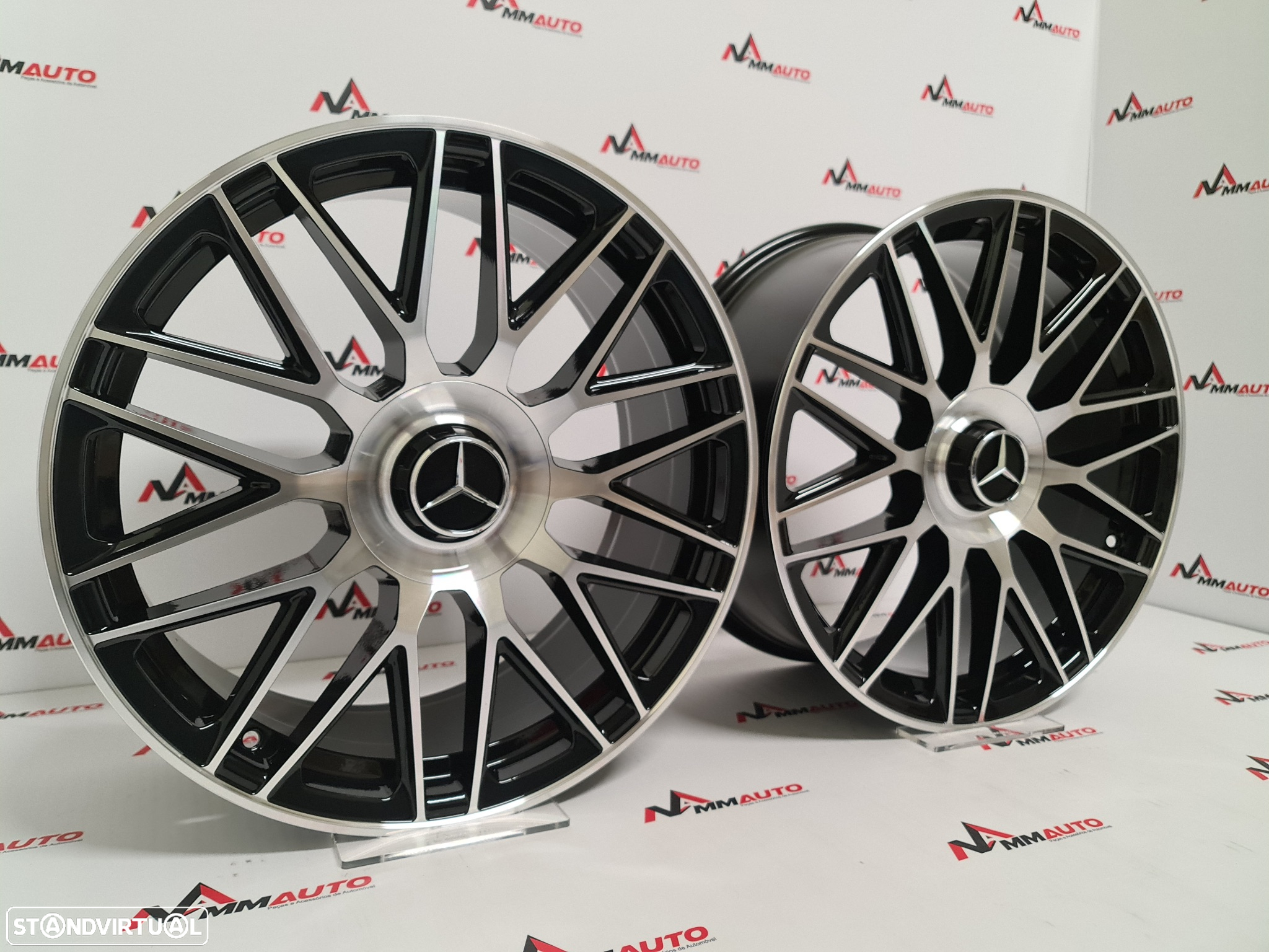 Jantes Mercedes C63S AMG Preto Polido 19 - 2