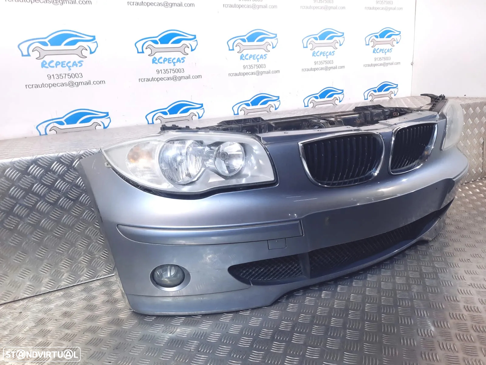 FRENTE COMPLETA BMW SERIE 1 E87 E81 PRELCI PRE-LCI CAPOT PARACHOQUES GUARDA-LAMAS OTICAS RADIADOR VENTILADOR FRENTE FIBRA REFORÇO - 9